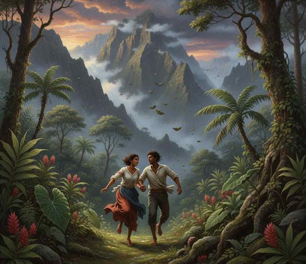 Héva et Anchaing: comment un amour interdit a défié l’esclavage à La Réunion